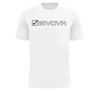 Givova MA033-0003-XS T-Shirt Cotone Mondo Bianco TG. XS, Unisex-Adult
