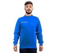 Givova Maglia Tecnica (Half Zip) 500 Sudadera, Hombre, Azul, 4XS