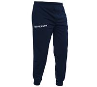 Givova One Hombres Deporte Fitness Jogging Pantalón Chándal Azul Negro P019