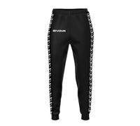 givova Pantalones Terry Band, Unisex Adulto, Negro