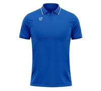 givova Polo Algodón Piquet Action Unisex Camiseta, Royal Blue/White, 3XL