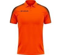 GIVOVA Polo Club Camisa de Entrenamiento, Orange Fluo/Noir, 3XL Unisexo