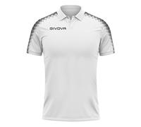 GIVOVA Polo Club, Camisa de Entrenamiento Unisexo, Blanc/Noir,