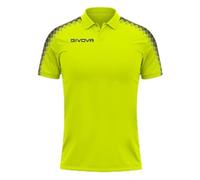 GIVOVA Polo Club, Camisa de Entrenamiento Unisexo, Jaune Fluo/Noir.,