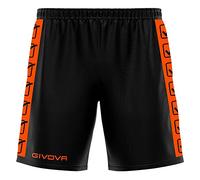 GIVOVA Poly Band Pantalones Cortos Cargo, Orange Fluo/Noir, S Unisexo