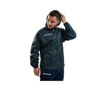 Givova RJ001, Rain Basico,Chaqueta de lluvia Unisex adulto, Azul (Dark Blue), XL