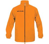 GIVOVA Rain Basico Chaqueta de Lluvia, Naranja neón, 3XL Unisex Adulto