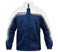 Givova, rain jacket asia, azul /blanco, 2XL