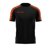 Givova T-Shirt Poly Band Arancio Fluo/Nero TG. 3XL