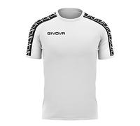 Givova T-Shirt Poly Band Camiseta, Hombre, Blanco, M