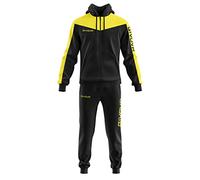 GIVOVA Tuta Roma con Cappuccio Polarfleece Chándal, Noir/Jaune, 2XL Unisexo