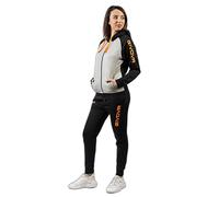 givova Tuta Super King Felpa Conjunto Deportivo, Light Grey Melange/Orange Fluo, XL Unisex