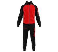 Givova Tuta Super King Felpa, Conjunto Deportivo Unisex Adulto, Red/black, XL