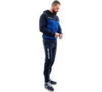 givova Tuta Visa Cappuccio Polarfleece Conjunto Deportivo, Navy Blue/Royal Blue Melange, 5XL Unisex Adulto