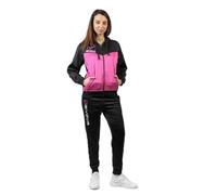 Givova Tuta Visa Melange con Cappuccio POLARFLEECE Rosa Fluo/Nero TG. M