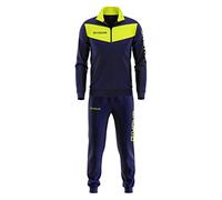 Givova Visa Chandal, Hombre, Multicolor (Azul Oscuro/Amarillo fluor), L