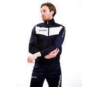 Givova Visa Chandal, Hombre, Multicolor (Azul oscuro/Blanco), XS