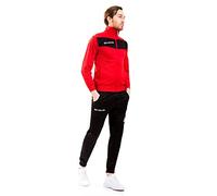 Givova Visa Chandal, Hombre, Multicolor (Nero/Rosso), 2XS
