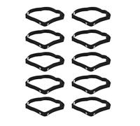 GIWFBQTR 10X Correa de Cinturón para el Pecho para para Sports Monitor de Frecuencia Cardíaca Inalámbrico, Negro