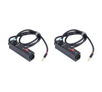GIWFBQTR 2X Aislador de Bucle de Estéreo Aislador de Audio de 3,5 mm A XLR Aislador de Ruido de Audio Aislador Supresor de Ruido para PC A Mezclador