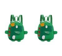 GIWFBQTR 2X Cute Kids Kindergarten School Bag 3D Cartoen Dinosaur Mini Mini Mochila Baby Boy Girl School Bag Verde