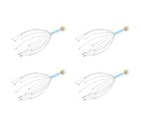 GIWFBQTR 4X Metal Dedo Cuello Cabelludo EstréS de Cabeza Relajarse Masajeador Masajeador