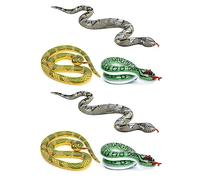 GIWFBQTR 6 Piezas Serpiente de Piscina Inflable de PVC para Serpientes Inflables Falsas para Accesorios de JardíN para Asustar a los PáJaros Ardillas