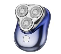 GIWFBQTR Afeitadora Eléctrica para Hombres con Cuchilla Magnética Flotante 3D, Mini Cortadora de Barba Portátil, Afeitadora Eléctrica Rotativa Recargable
