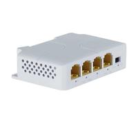GIWFBQTR Extensor PoE de 4 Puertos, 10/100/1000 Mbps, 1 Entrada, 3 Salidas, Extensor PoE Gigabit, 1 A 3, Repetidor de Conmutador de Red para Conmutador PoE, 1 Unidad