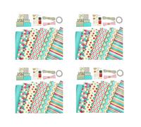 GIWFBQTR Hojas de Papel para Envolver, para Navidad Fiesta de CumpleañOs Juego de Papel para Envolver 24 Piezas de Papel para Envolver Regalos, Papel para Envolver Regalos Presentes