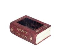 GIWFBQTR Jarrón Floral de Resina con Forma de Libro Literario, Simulación de Maceta Suculenta para Jardín, Paisaje, Sala de Estar, Maceta Decorativa