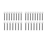 GIWFBQTR Paquete de 30 MicróFonos de Juguete, MicróFono de Escenario, MicróFono Plateado con Purpurina para Cosplay, Juego de Escenario, Rock Star Prop, Fiesta TemáTica de Karaoke