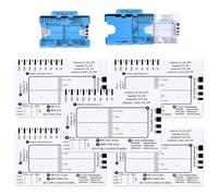 GIWFBQTR Regla de 7 Pasos para ECG, Regla de 7 Pasos para Interpretación de ECG/EKG, Regla de Guía de Referencia de ECG, Herramienta de Medición de Calibradores de ECG