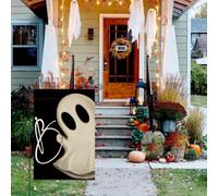 GIWFBQTR Ropa Temática de Halloween Bandera de Jardín A Doble Cara Decoración de Vacaciones Bandera de Jardín Bandera de en la Entrada No.52