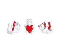 GIWFBQTR Símbolos de Afecto de Amor Figuras de Resina de Oso de Amor de para Decoración de Bodas y San Valentín Estante para Centro de Mesa