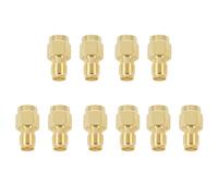 Giwnhvx 10 adaptadores coaxiales coaxiales SMA hembra a RP-SMA macho