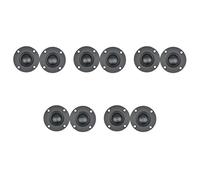 Giwnhvx 10 Unidades de Altavoz de Agudos de Cúpula Blanda con Película de Seda Negra de 6Ω Y 30 W