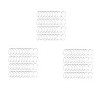 Giwnhvx 150 piezas de acrílico en blanco de 7,6 cm con agujero transparente, adorno redondo de acrílico transparente para Navidad