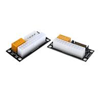 Giwnhvx 2 adaptadores de sincronización de fuente de alimentación dual Add2Psu ATX de 24 pines a 15 pines/24 pines a 4 pines Molex cable conector síncrono