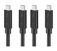 Giwnhvx 2 cables Typec para 3 cables de datos de 40 Gbps, velocidad completa, 100 W, carga rápida, transmisión 5K, 50 cm