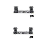 Giwnhvx 2 cámaras 3D estéreo 3D USB 3840 x 1080P 4 MP 60 Fps Mini USB Módulo de cámara dual con lente gran angular de 130 grados