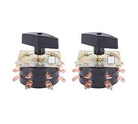 Giwnhvx 2 interruptores de soldadura KDH-40/2-8 contactores de 8 bits 2 fases 16 pines 40A interruptor giratorio de máquina de soldadura de cobre chapado en aguja