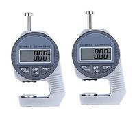 Giwnhvx 2 medidores de grosor digitales electrónicos de grosor de tela de papel, micrómetro de metal fino, 0,01 mm B