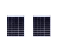 Giwnhvx 2 paneles solares portátiles de 60 W, 5 V, doble USB, cargador rápido, kit de panel de carga de emergencia para exteriores, cargador de teléfono de viaje