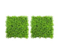 Giwnhvx 2 plantas artificiales de césped verde acuático para acuarios y paisajes