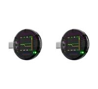 Giwnhvx 2 probadores USB de 48 V, tipo C, detector de voltaje digital, amperímetro, banco de energía, medidor de capacidad, detector de amperios