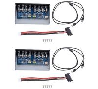 Giwnhvx 2 unidades de 19 pines a 8 puertos USB 3.0 Hub de 5.25 pulgadas, panel frontal para carcasa de ordenador