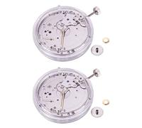 Giwnhvx 2 x Movimiento mecánico manual 6497 Recortadora pequeña 9 en punto Accesorios de reloj de segundos pequeños
