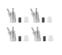 Giwnhvx 4 boquillas de carburo de boro de 35 x 20 mm, accesorios de chorro de arena, boquilla de 6 mm, kit de chorro de arena, varias herramientas