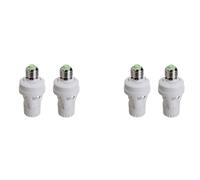 Giwnhvx 4 interruptores de luz con sensor de movimiento E27 de 100-240 V, base de detector de movimiento, soporte de lámpara con control de luz, enchufe de bombilla inteligente